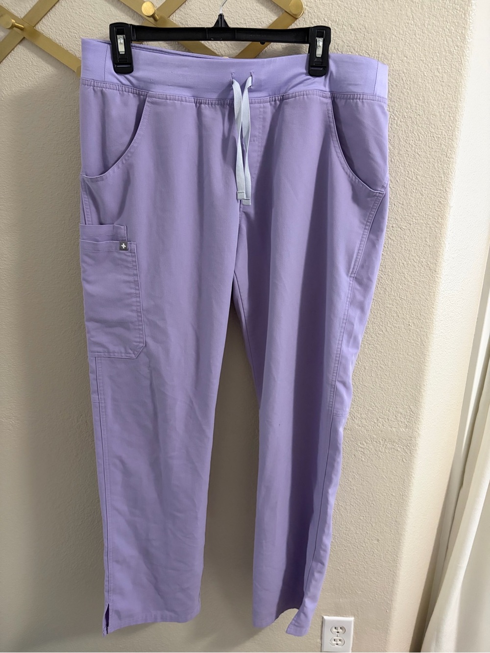 Figs Lavender Straight Leg Utility Scrub Pants